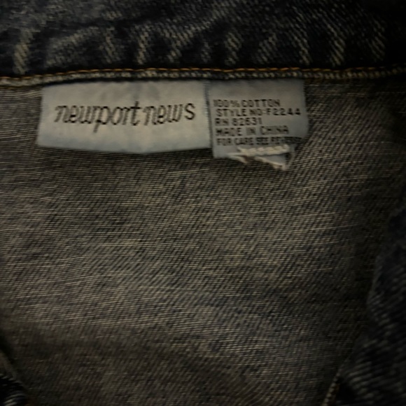 Studded Rhinestone Look Jean Jacket - Picture 6 of 7